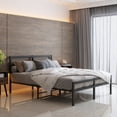 thumbnail image 2 of Full Size Bed Frame with Headboard,Sturdy Metal Full Bed Frames,Storage Space Under Frame,Easy to Assemble,Black, 2 of 7
