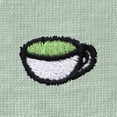 thumbnail image 2 of Dalix Lil Matcha Embroidered Cotton Tee Lightweight Jersey Mens in Sage XL X-Large, 2 of 5