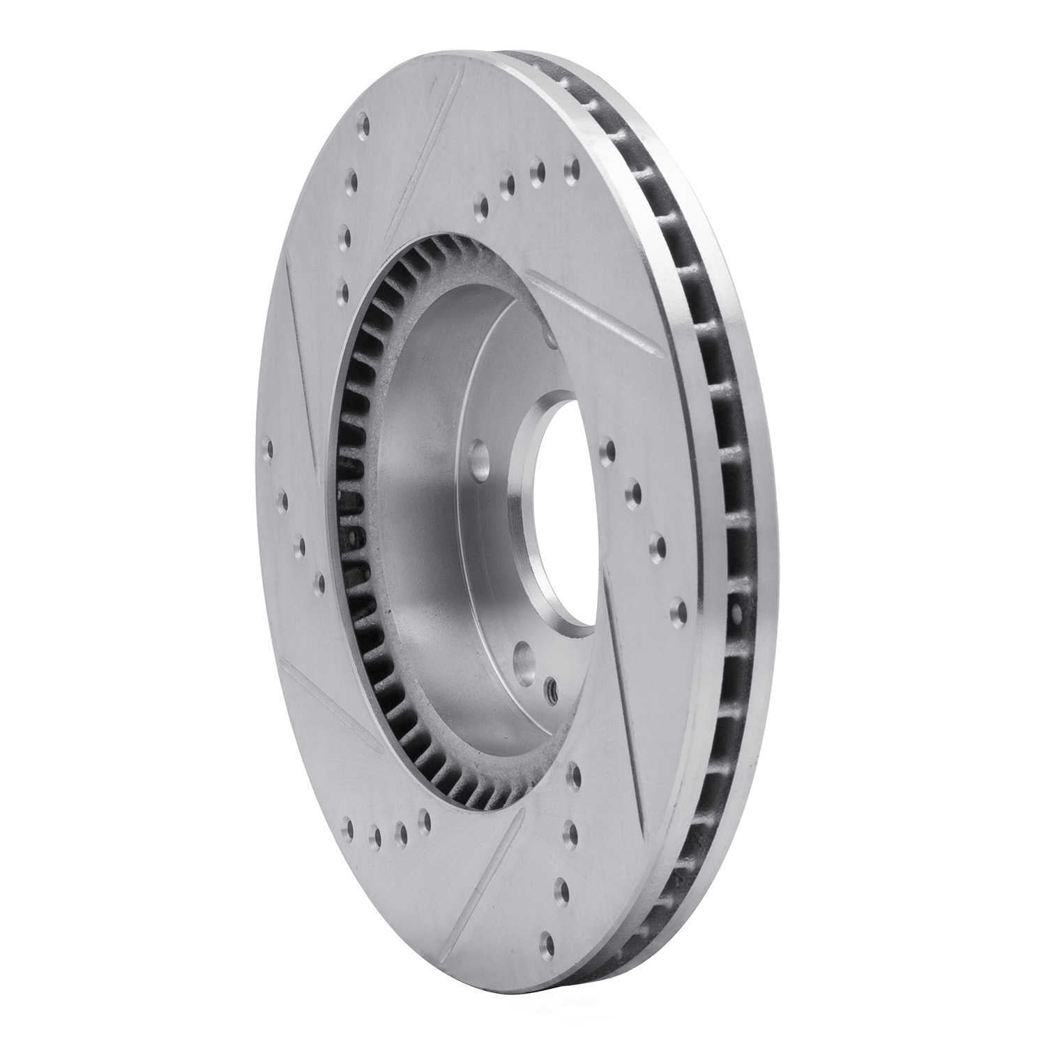 Dynamic Friction Company 631-03016R DFC Brake Rotor - Drilled And Slotted - Silver