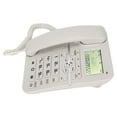 thumbnail image 4 of Wired Landline Phone, Energy Saving Alarm Clock Powerful Memory Function Hands Free Office Telephone  For  Hotel White, 4 of 8