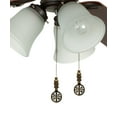 thumbnail image 4 of Classic 4 Blessings Asian Ceiling Fan Pull, 2.25"h with 12" Antiqued Brass Chain, 4 of 4