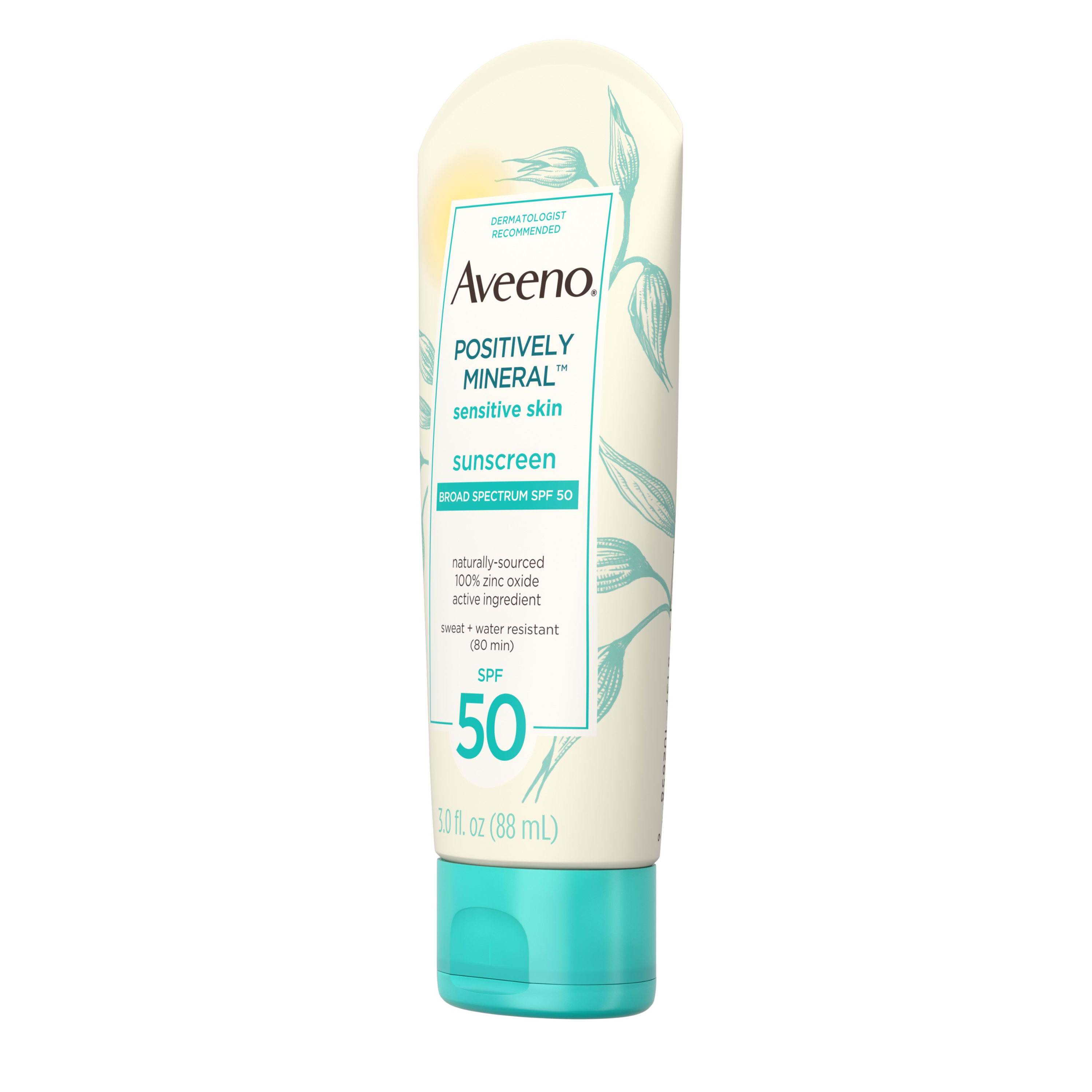 Aveeno Positively Mineral Sensitive Sunscreen Lotion SPF 50, 3 fl. oz - image 12 of 16