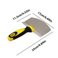 thumbnail image 3 of Konghyp Curved Plastic Spatula – New Stainless Steel Trowel and Plaster Scraper Tool, Ideal for DIY Projects and Crafts, Durable Design for Smooth Application and Easy Handling, 3 of 7