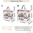 thumbnail image 2 of FORMRS Womens Corduroy Tote Bag Crossbody Shoulder Handbag with Pocket, Christmas Train, 2 of 7