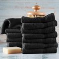 thumbnail image 3 of Toallita Hearth & Harbor, 100% algodón, 13 x 13 cm, 12 unidades, color negro, 3 of 8