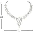 thumbnail image 3 of Parshwa Creations Statement Silver, Rhinestone Mixed Piece Jewelry Sets, Silver Plated, 3-Piece Set, 3 of 4