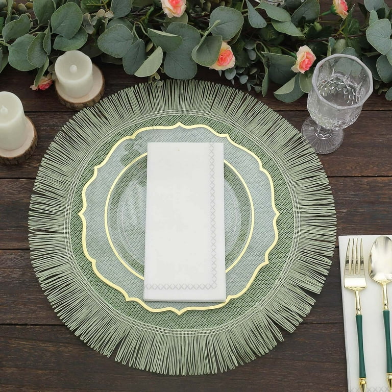 Myir JUN Placemats Set van 6, Vinyl Placemats Geweven Wasbaar Hittebestendige Antislip Geschikt voor Keuken Familie Restaurant Koffiebar(Rood