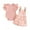 Pink, variant on Musuos Baby Girls Shorts Set, 0-18M Short Sleeve Romper with Flower Print Adjustale Suspender Shorts Newborn Girls Cute Summer Outfit
