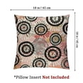thumbnail image 4 of BANET Throw Pillow Cover Set of 2, Symmetrical Pattern Background Soft Color Image Print, Decorative Square Covers for Couch Bed &amp; Sofa, Coral Black White 20x20in, 4 of 7