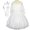 White Set, variant on Sunny Fashion Flower Girls Dress Pearl Belt Pageant Wedding Party Size 3-14