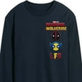 thumbnail image 3 of Marvel Deadpool & Wolverine - Logo And Icons - Men's Long Sleeve Graphic T-Shirt, 3 of 5