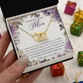 thumbnail image 4 of Necklace for Mom from Daughter, Double Heart Pendant Jewelry Gift, To My Beautiful Mom Love You Card, Birthday Graduation Present, Sentimental Keepsake for Mother, 4 of 6
