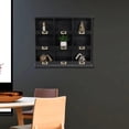 thumbnail image 5 of Dael Wooden 9 Cubby Wall Shelf - Black, 5 of 13