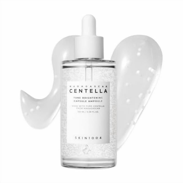 Tone Glowing Capsule Ampolla 3.4 fl oz, niacinamida y suero de ácido tranexámico, ampolla facial coreana con centella de Madagascar, tono de piel radiante y saludable, cuidado de