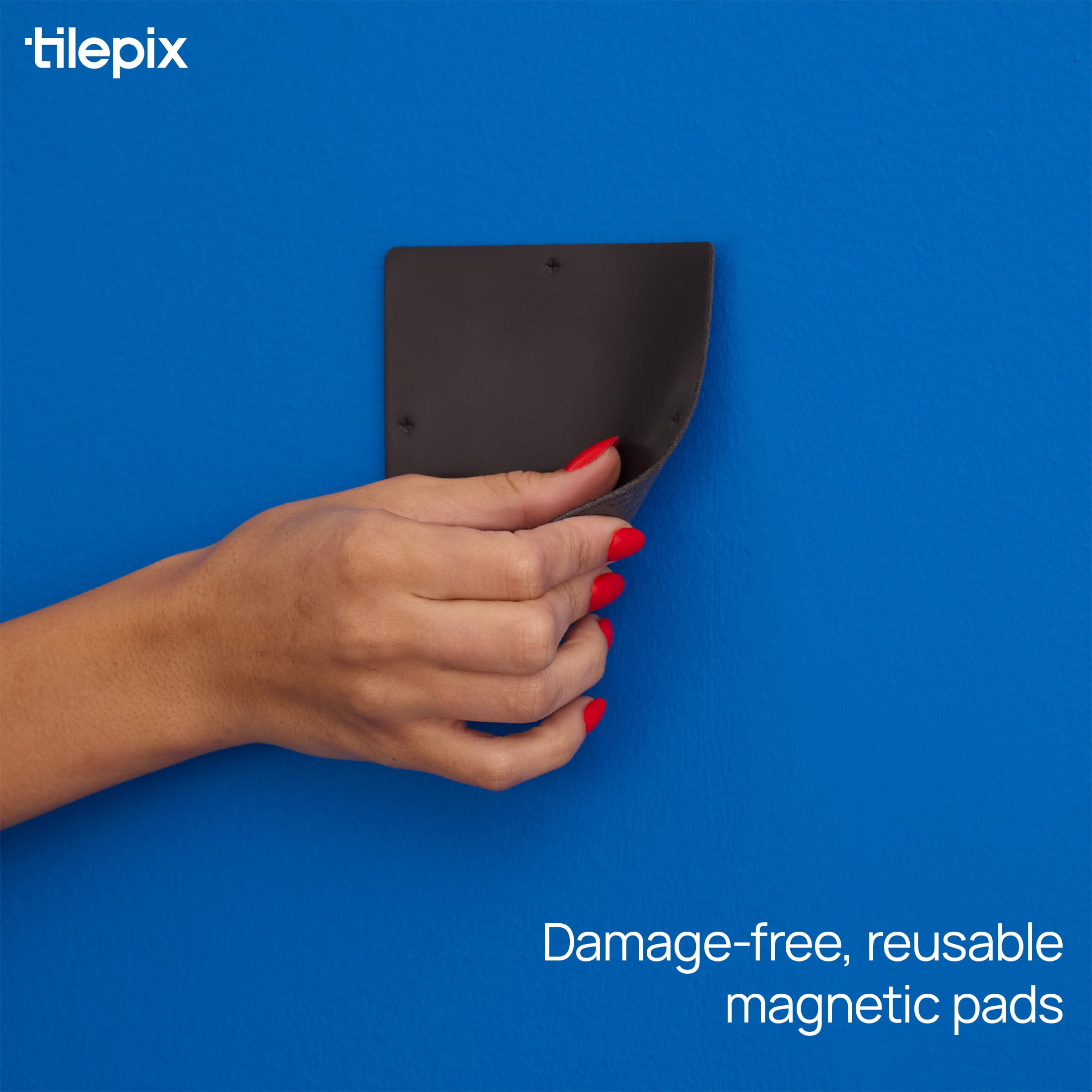 TilePix Nail Free White Frame, 2-Piece Split Image