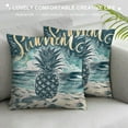 thumbnail image 3 of Autua Pineapple Tropical Paradise Graphic Decorative Throw Pillow Cover for Home Couch Living Room Bed Sofa - Summer Pillowcase 1PC 22x22in, 3 of 5