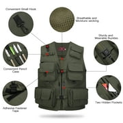 Fishing Photography Vest Summer Multi Pockets Mesh Jackets Quick