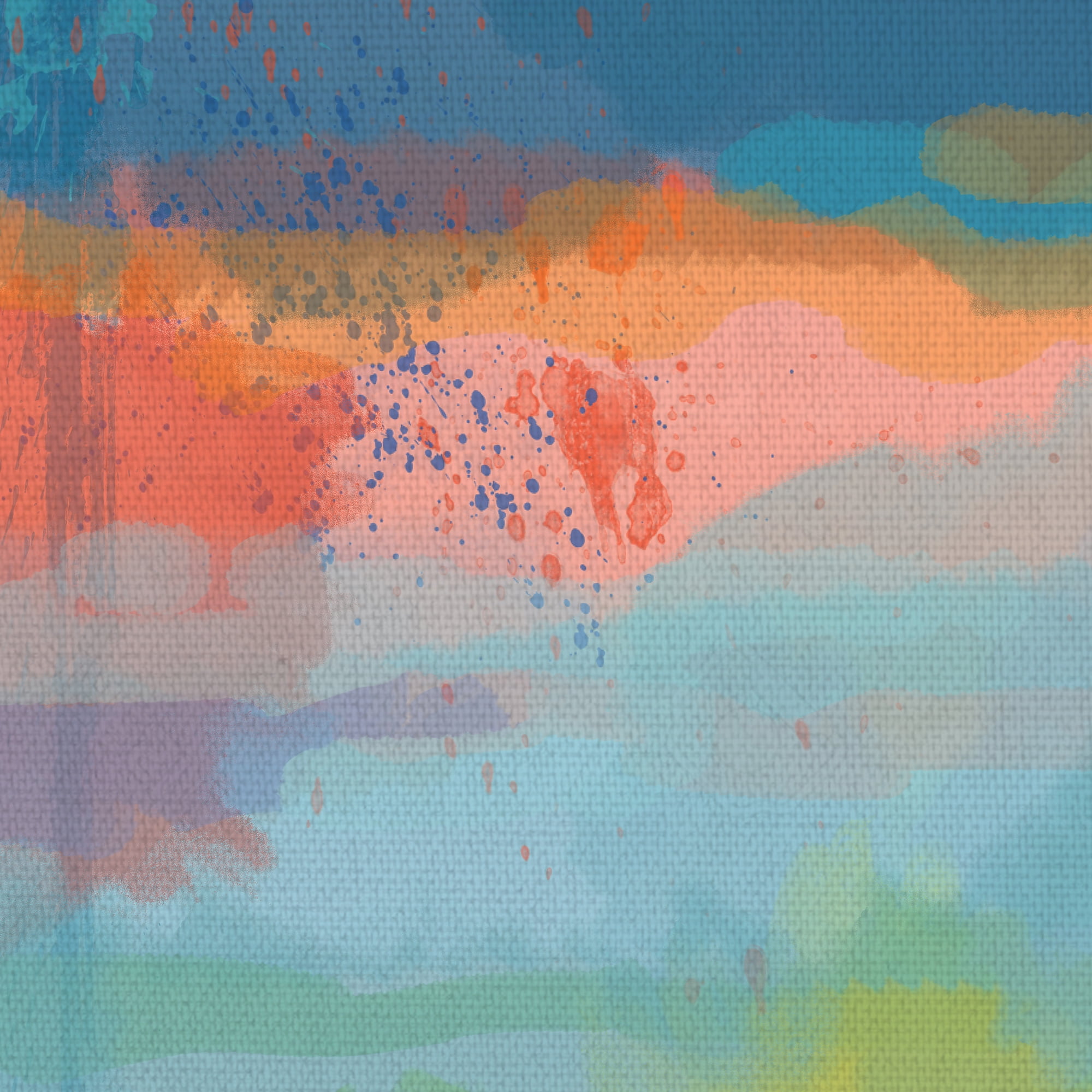 Masterpiece Art Gallery Point In Time Light Circular Abstract By Mary Calkins Canvas Art Print 24" x 24"