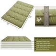 thumbnail image 3 of Twin/Full Size Floral Pattern Japanese Futon Mattress for Adults, Comfty Futon Mattress for Guest Room Kids Room, Sleeping Mattress for Floor Roll Up Camping Mattress, Green, 3 of 9