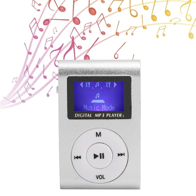 Lecteur de Musique MP3 Mini avec Écran LCD, Supporte Carte Mémoire, Clip Arrière Portable Léger pour Sports