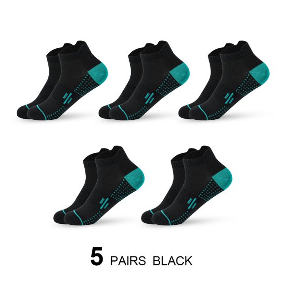 5Pcs Breathable Mesh Athletic Ankle Socks, Moisture Wicking Running Sports Socks for Men & Women