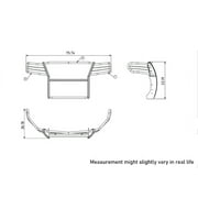 Black Horse Grille brush Bumper Guard Modular Black Compatible with 2015-2022 Chevrolet Colorado|2015-2022 GMC Canyon(Excludes ZR2 submodel)-17GC15MA