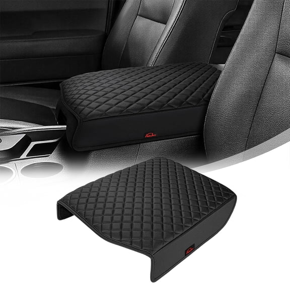 Center Console Cover for Toyota Tundra 2007-2013, Middle Console Armrest Cover for Toyota Sequoia 2008-2022, Anti-Scratch Leather Cushion Pad Interior Accessories