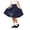 00-Navy10, variant on Lullu Girls School Uniform A-Line Skater Skort High Rise Flowy Skirt with Built-in Shorts, Beige