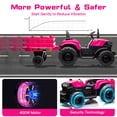 thumbnail image 5 of Hikiddo 24 Volt Ride on Toys, Kids Electric Ride On Tractor with Trailer & Remote - Pink, 5 of 10