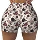 thumbnail image 2 of Fotbe Retro Red Black Roses Shorts Sin Costuras – Shorts Deportivos de Cintura Alta para Mujer, Elásticos para Gimnasio, Yoga, Running o Ciclismo-Medium, 2 of 8