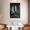 thumbnail image 3 of Elephant Stock Gooderham Flatiron Building Ii Wall Art - Vertical Canvas Wall Art - Living Room Wall Decor - Architecture Canvas - Gray And Black Decor By Brian Carson - 32" x 48", 3 of 8