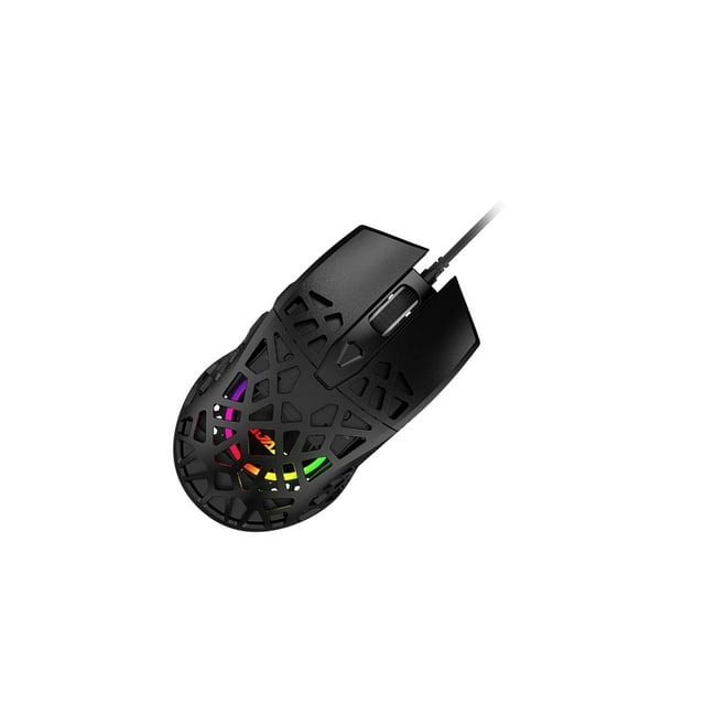 braveheart Shell RGB Backlit Mouse For PC Gamers With 6400 Adjustable DPI And Cool Lighting Methods Included Gaming Wired Mouse