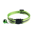 thumbnail image 2 of Walbest Reflective Polyester Breakaway Cat Collars with Bell Adjustable Small Pet Dog Puppies Black Green Orange Pink Red Sapphire Blue Yellow, 2 of 7