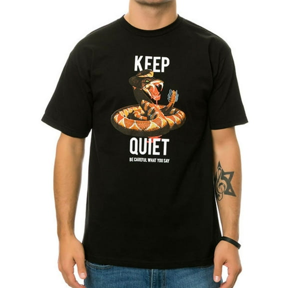 Black Scale Mens The Crotalus Graphic T-Shirt, Black, Small