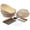 Set of 2, Round, variant on Kook 9-Inch Round Banneton Bread Proofing Basket Set – Natural Rattan with Linen Liners