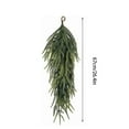 thumbnail image 3 of 26.4" Extra Length Artificial Christmas Teardrop Swag, Pine Needles Teardrop Door Swag, Christmas Norfolk Greenery Teardrop Wreath for Xmas Door Table Mantle Fireplace Indoor Outdoor Decor, 3 of 4