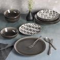 thumbnail image 2 of Spice by Tia Mowry Truffle Pepper 12 Piece Reactive Dinnerware Set, 2 of 6