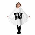 thumbnail image 4 of LILIYA Boy Girl Ghost Outfit Hooded Cloak with Scary Face, Halloween Cape for Trick-or-Treating, 4 of 9