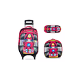 thumbnail image 1 of Mochila Escolar Set 3 Piezas Con Ruedas Lapicera Y Lonchera ROJO BAG330-C, 1 of 3