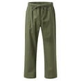 thumbnail image 6 of Mens Lounge Pants Men's Summer Fashion Drawstring Elastic Solid Color Loose Casual Trousers, 6 of 9