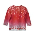 thumbnail image 3 of Girls Long Sleeve Crewneck Pullover Top with Festive Hanging Ornament Print for Holiday and Everyday Wear, 3 of 4