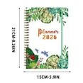 thumbnail image 2 of 2026 Planner,January 2026-December 2026,2026 Weekly and Monthly Agenda Planner,A5(6.4"x8.5"),Paper Hard Cover Daily Planner,with Monthly Tabs,Elastic Closure Strap-Double Coil Binding, 2 of 7
