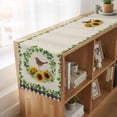 thumbnail image 6 of Table Runners 72 Inches Long Dress Scarves, Spring Eucalyptus Sunflower Farmhouse Kitchen/Dining Table Runner, Coffee Tablerunners, Farmhouse Birds Rustic Burlap 16x72 Inch, 6 of 9
