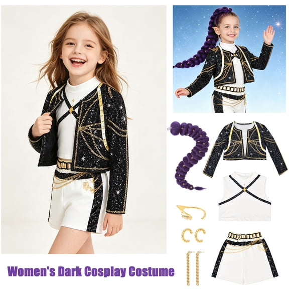 Halloween Cosplay Costume, Stage Pop Singer Stage Outfit, Performance Dress-Up Outfit, for Halloween Parties & Stage Shows