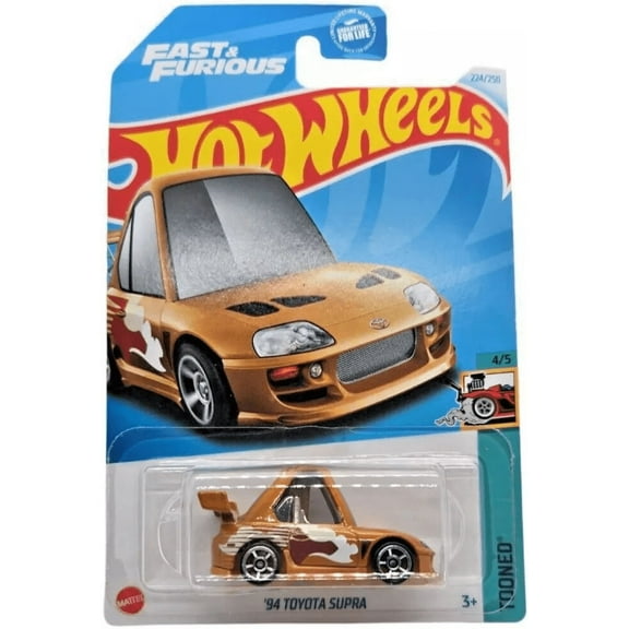 Hot Wheels 94 Toyota Supra 224/250 Orange Tooned 4/5