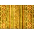 thumbnail image 1 of Ahgly Company Indoor Rectangle Abstract Yellow Modern Area Rugs, 4' x 6', 1 of 4