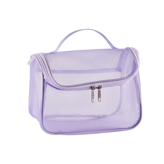 OCCOA Large Capacity Travel Makeup Bag Portable Cosmetic Storage Organizer Waterproof Toiletry Bag Multifunctional Travel Accessories Pouch for Women, Purple