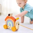 thumbnail image 4 of Apilador de arco iris de madera Montessori Creative para enseñar a bebés en perfke Bloque de construcción del arco iris, 4 of 9