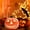 Round Pumpkin, variant on xiaxaixu LED Pumpkin Lights, Halloween Funny Pumpkins Battery Operated, Pumpkin Tea Lights, Light Up Lanterns for Halloween Decoration