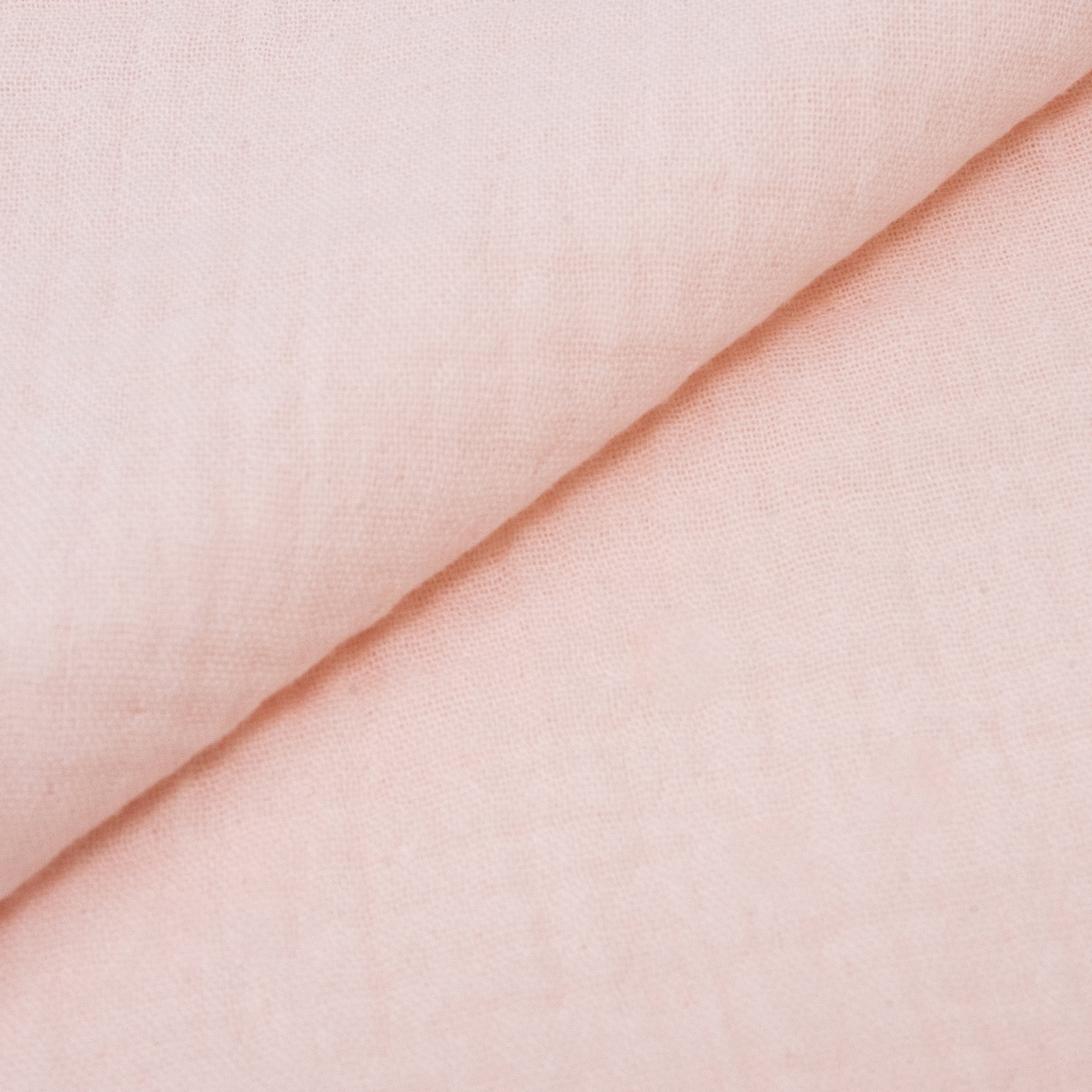 Roc-lon 100% Organic Cotton, 52"/53", Sewing Craft Fabric, 2-layer Wrinkled Muslin/Gauze, Pink, Cut by Yard